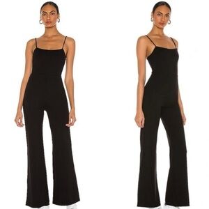 REVOLVE Lovers + Friends Lavinia Wide Leg Sleeveless Jumpsuit in Black